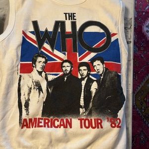 Authentic 1982 Concert The WHO short sleeve sweatshirt